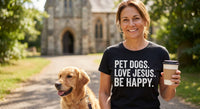Load image into Gallery viewer, Pet Dogs Love Jesus T-Shirt | Soft Feel DTG Printing Apparel